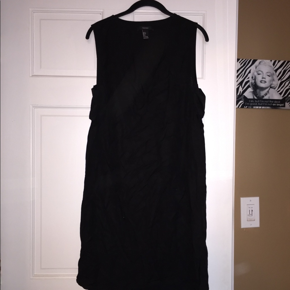 Black High Low Side Out Dress